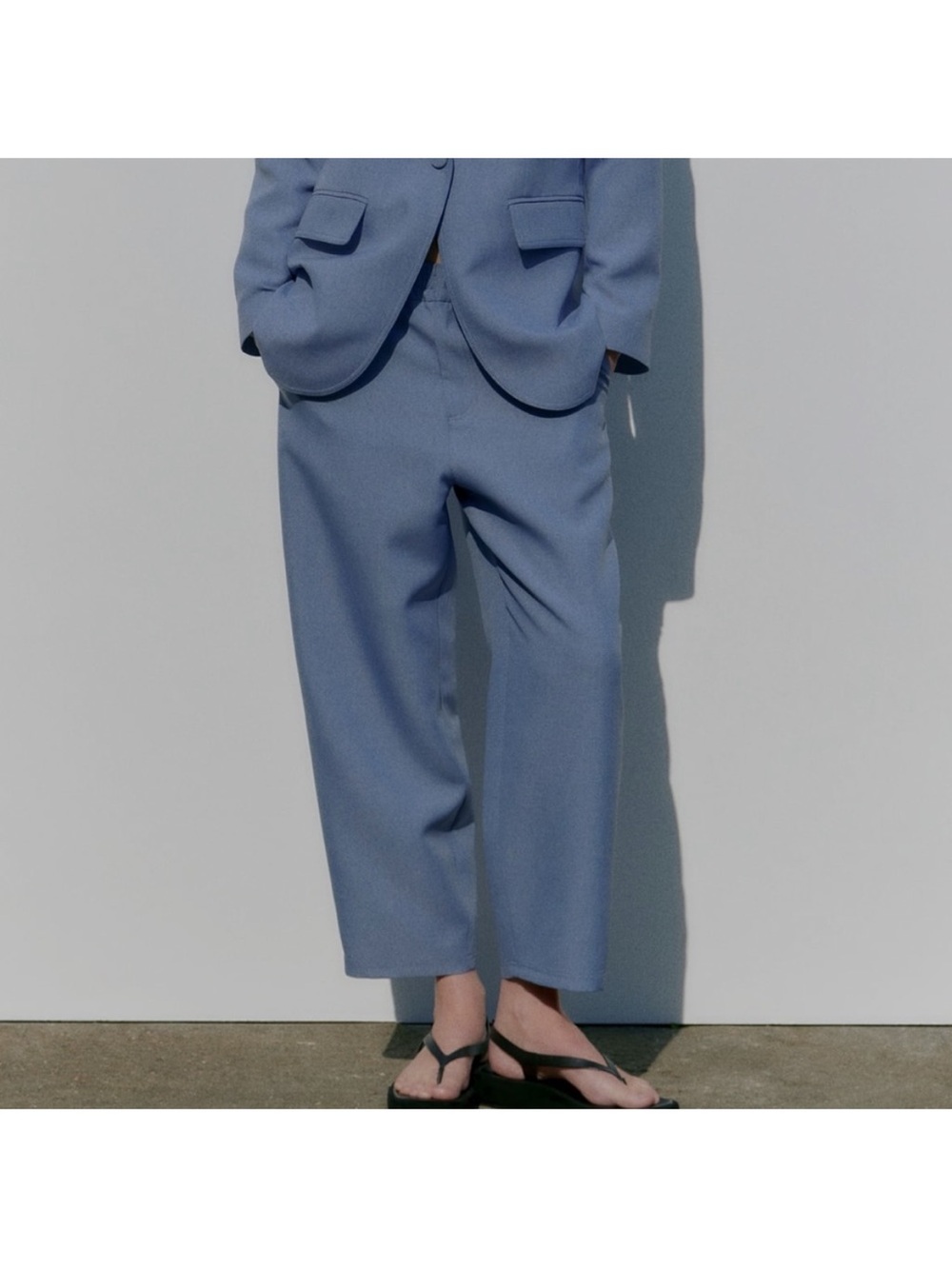 ZARA BLUE TAPERED PANTS